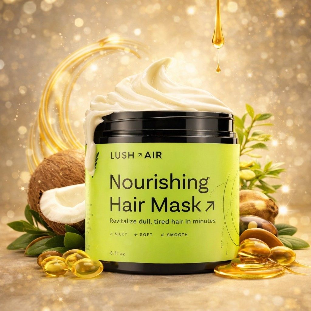 Lush Air Nourishing Hair Mask w Avacado, Green Tea, Shea & Coconut Oil 250ml