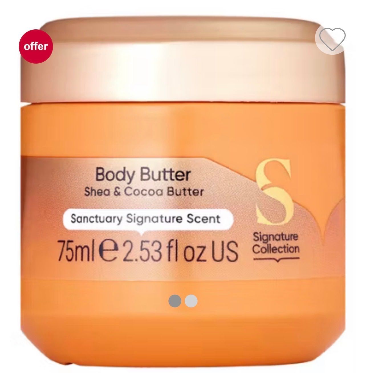 Sanctuary Spa Melting Pearls Body Butter Sweet Amber & Oud Scent 75ml