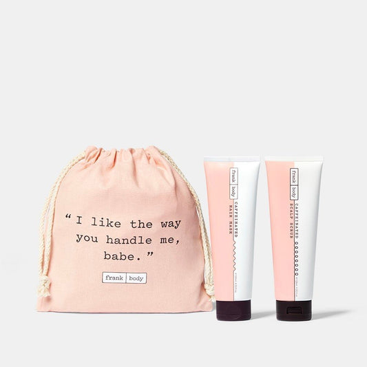 Frank Body Non-Stop Hair Duo Kit Caffienated Scalp Scrub & Hair Mask Set