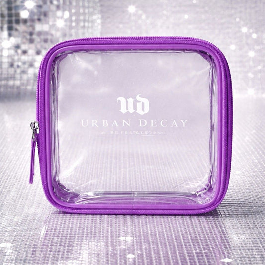 Urban Decay Purple/Clear Waterproof Cosmetic Bag