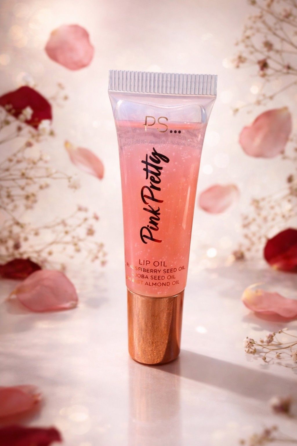 Primark PS... Pink Pretty Lip Oil w/ Raspberry Seed, Jojoba & Sweet Almond Oil 11.2ml Vegan